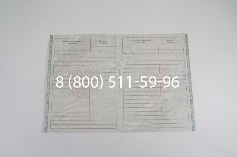 Аттестат за 9 класс 2011-2013 годов в Санкт-Петербурге