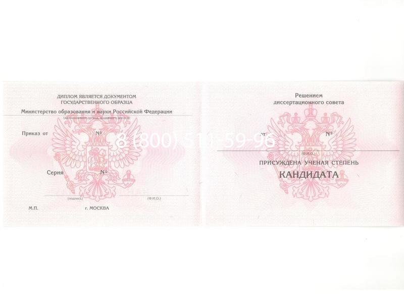 Купить Диплом кандидата наук 2010 в Санкт-Петербурге