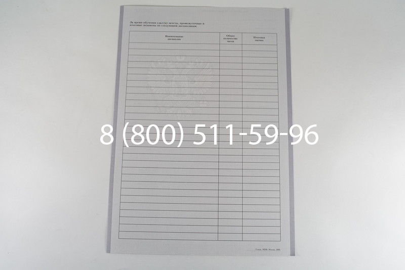 Диплом колледжа 2007-2010 годов в Санкт-Петербурге