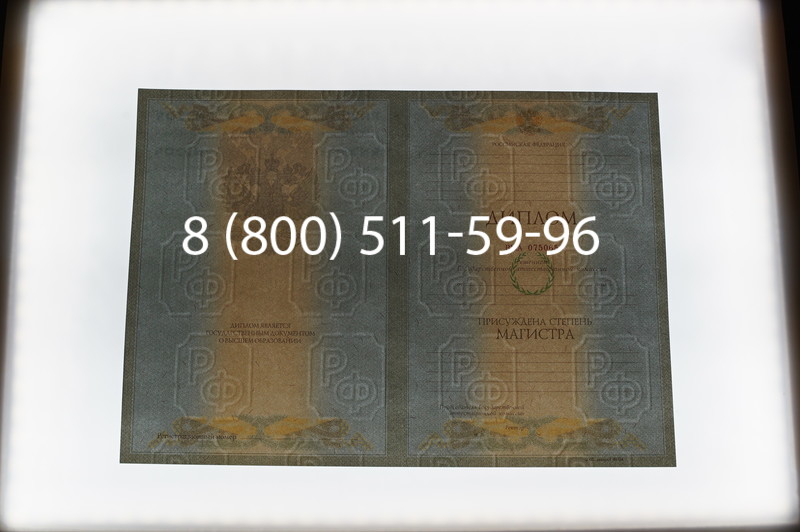 Заказать Диплом магистра 2003-2009 годов в Санкт-Петербурге