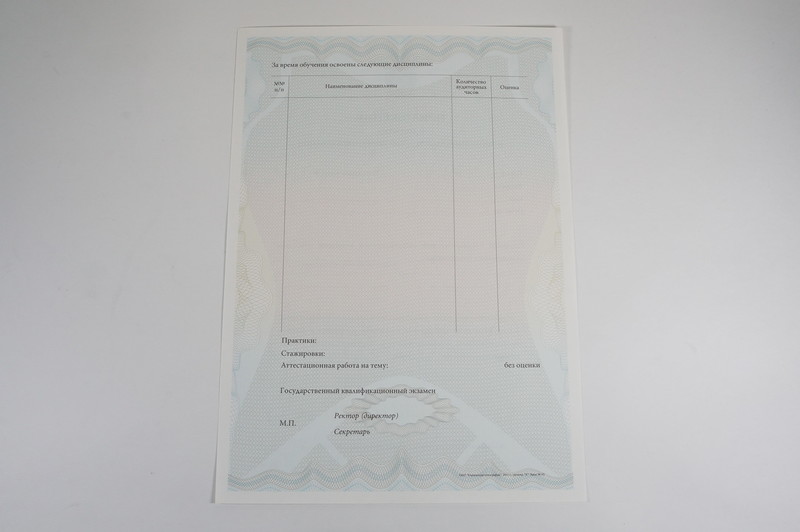 Диплом о дополнительном образовании в Санкт-Петербурге