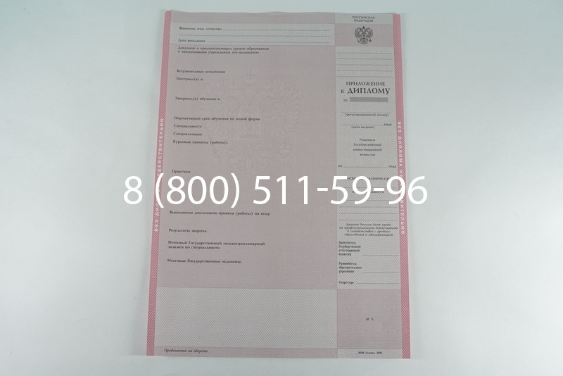Диплом о среднем образовании 2003-2006 годов в Санкт-Петербурге