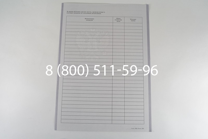 Диплом о среднем образовании 2007-2010 годов в Санкт-Петербурге