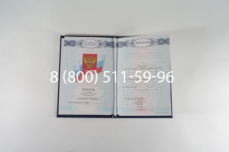 Диплом о среднем образовании 2007-2010 годов в Санкт-Петербурге