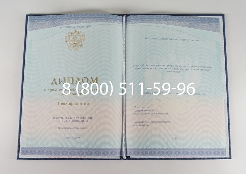 Диплом о среднем образовании (Спецбланк) 2014-2026 года в Санкт-Петербурге