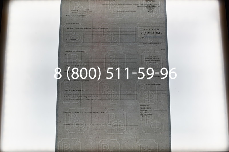 Заказать Диплом ПТУ 2007-2010 годов в Санкт-Петербурге