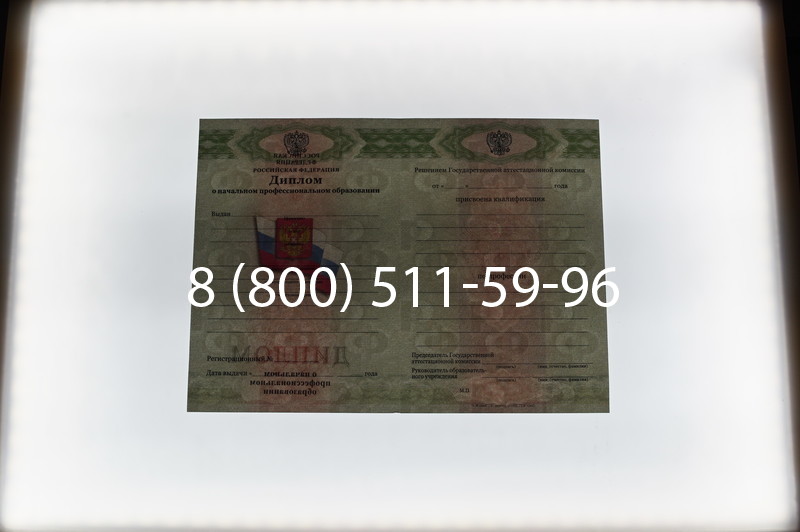 Заказать Диплом ПТУ 2014-2026 года в Санкт-Петербурге