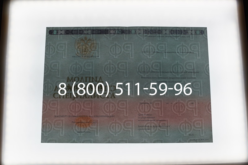 Заказать Диплом специалиста 2014-2026 года в Санкт-Петербурге