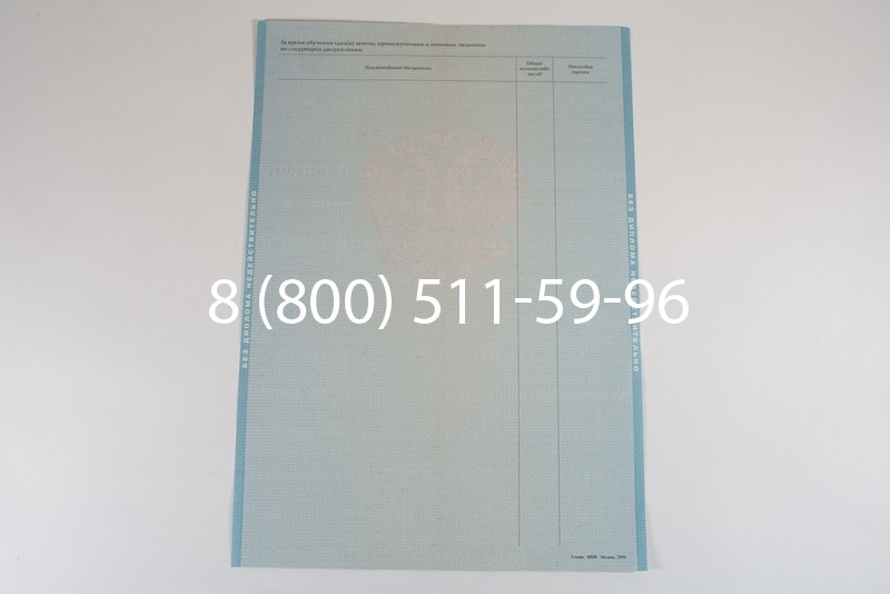 Диплом специалиста 2010-2011 годов в Санкт-Петербурге