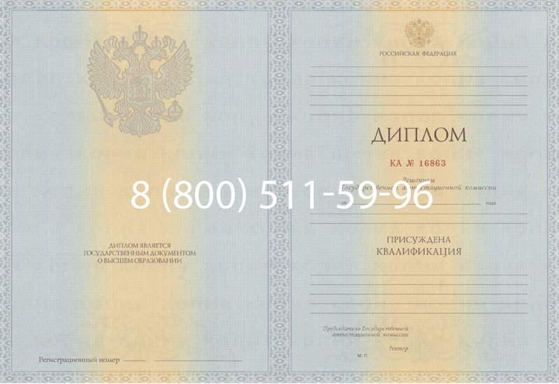 Купить Диплом специалиста 2012-2013 годов в Санкт-Петербурге