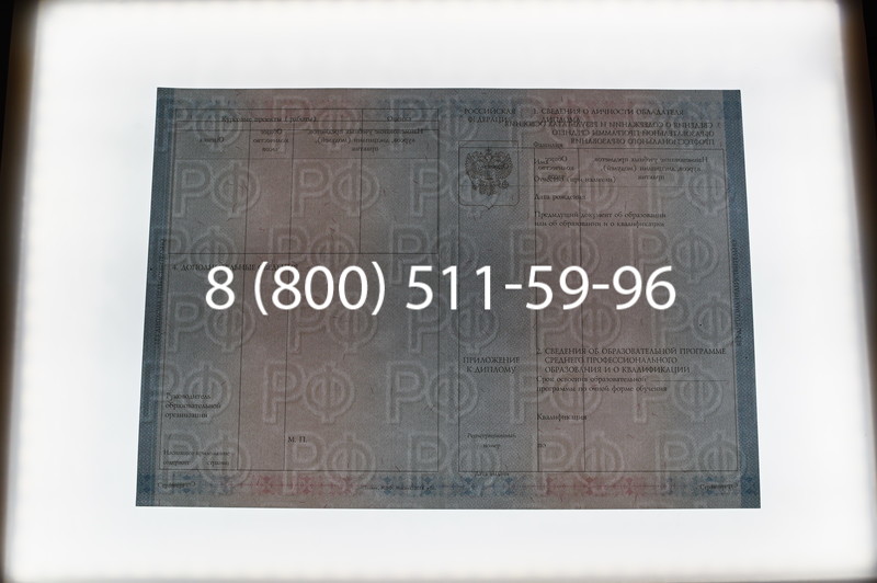 Заказать Диплом техникума 2014-2026 года в Санкт-Петербурге