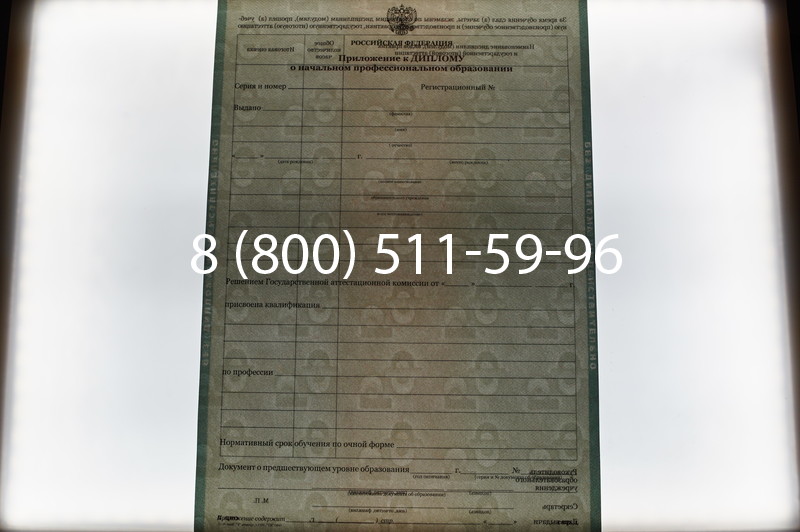 Заказать Диплом училища 2010 год в Санкт-Петербурге